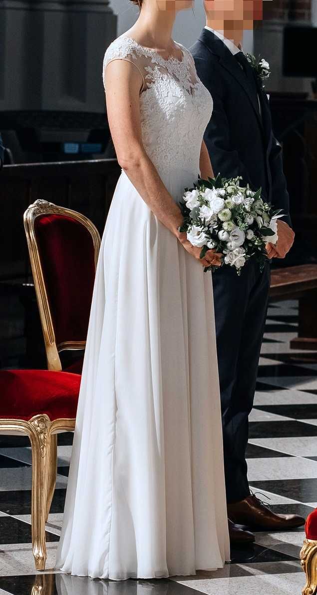 Suknia ślubna - rozmiar 36, na wzrost ok 170cm