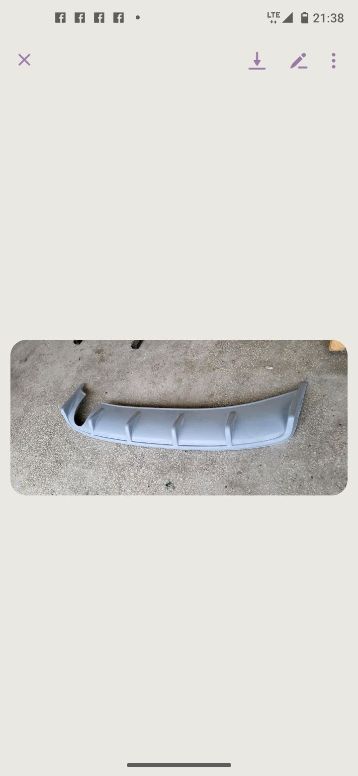 Dyfuzor dokładka spliter Mitsubishi Lancer x