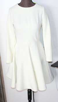 yoshe biała bluzka sukienka bezowa ecru 36 s ślubna suknia