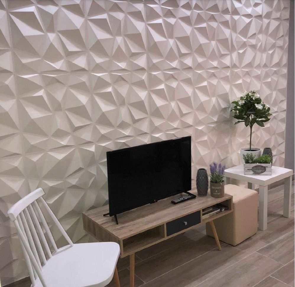 Panele ścienne z tworzywa sztucznego 3D Diamond Design 30x30 cm 15 szt