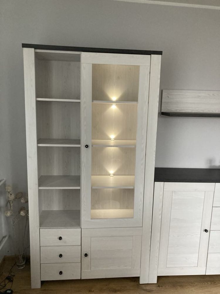 Meble do salonu Antwerpen Black Red White