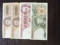 Banknoty polska, niemcy,  rumunia..