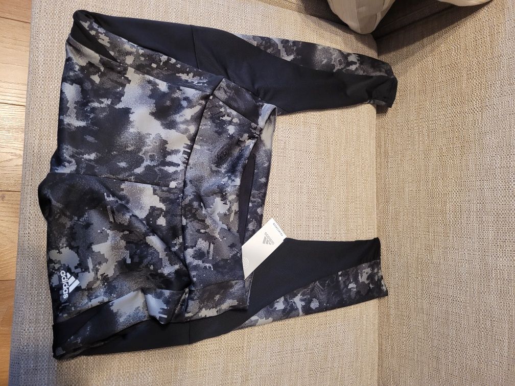 Legginsy dwukolorowe damskie Adidas