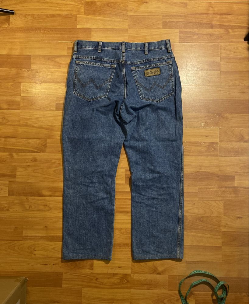 (S-M) Синие джинсы WRANGLER сині джинси