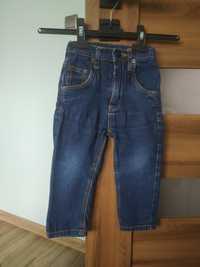 Spodnie jeansy dżinsy elastyczne 92