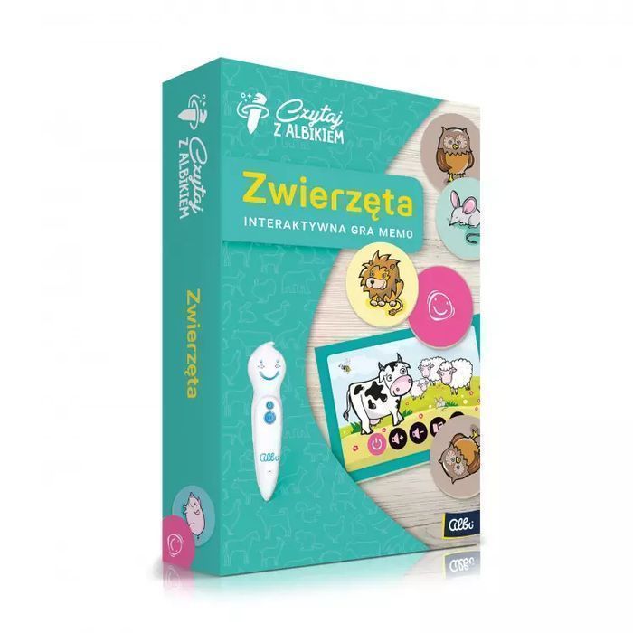 Czytaj Z Albikiem. Interaktywna Gra Memo. Zwierzęta Albi