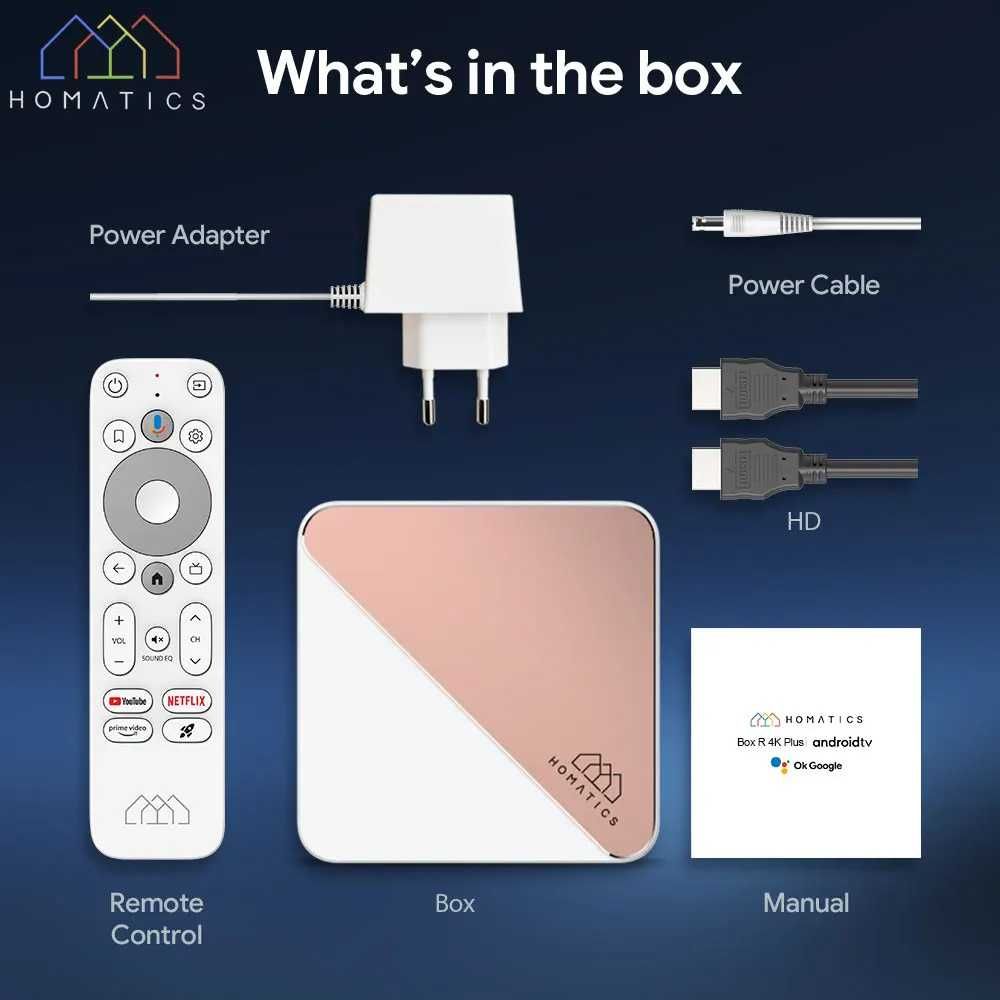 HOMATICS Box R 4K Plus 4/32GB Amlogic S905X4 WiFi6 NETFLIX TV Box