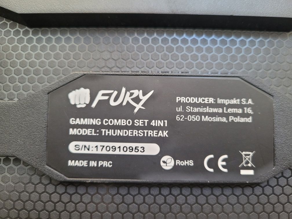 Klawiatura gamingowa Fury