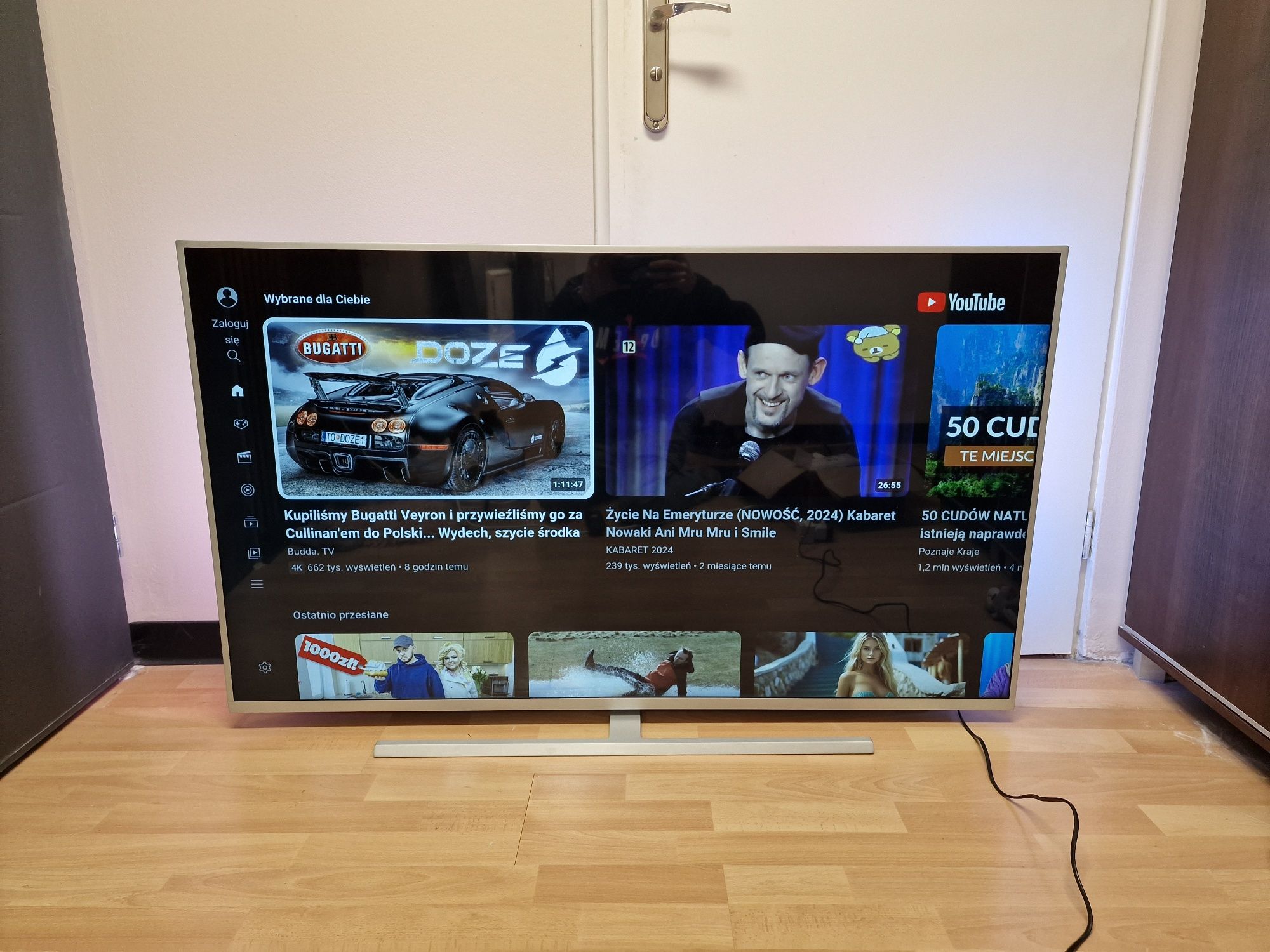 Philips 55cali Android Ambilight 4K telewizor z wadą