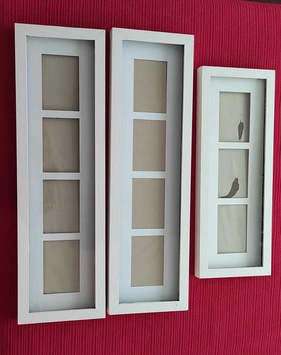 Conj. 3 molduras brancas