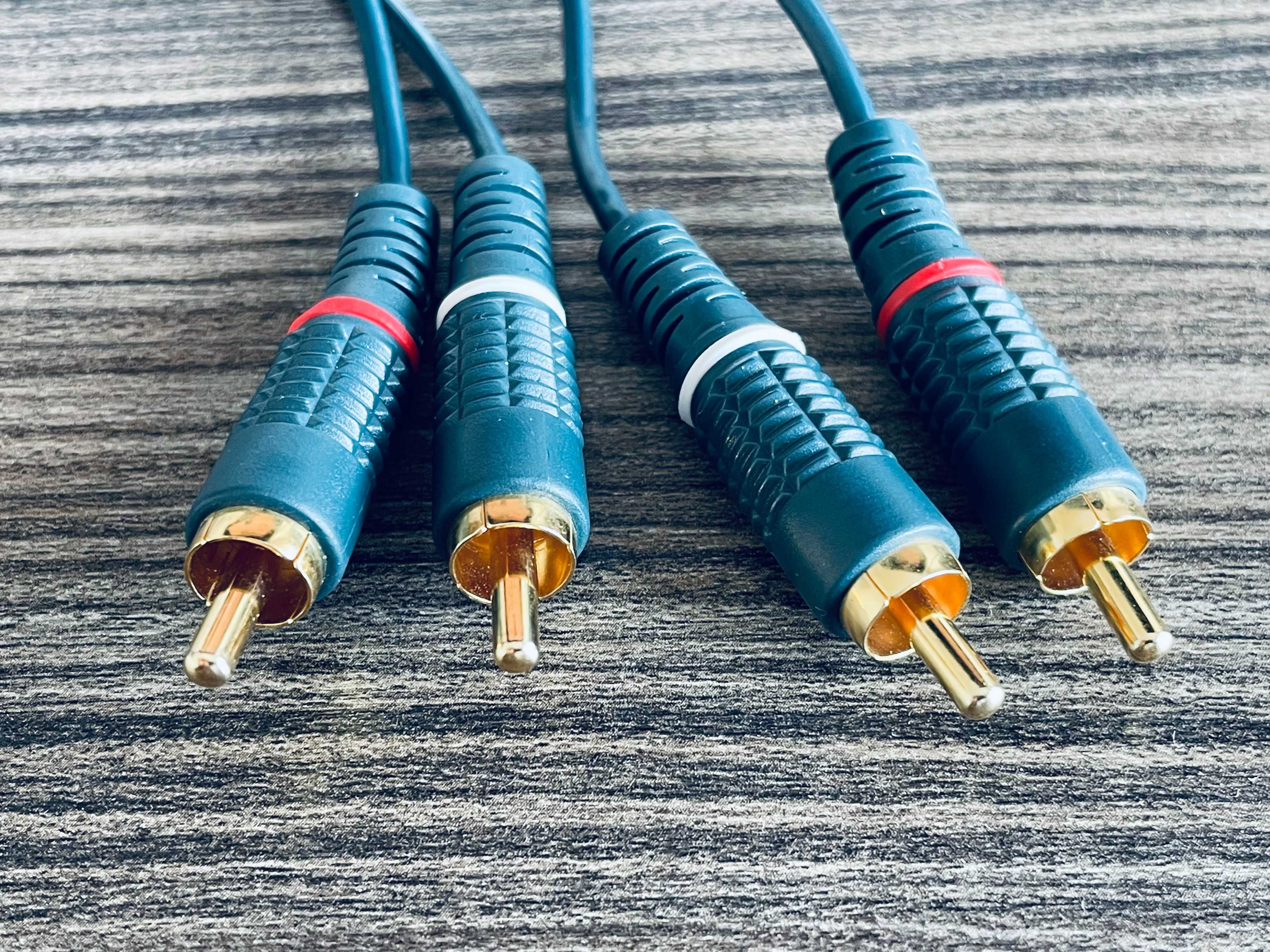 Kabel audio hi-fi 2 x 2 RCA (Cinch) (wtyk-wtyk) 1,5m