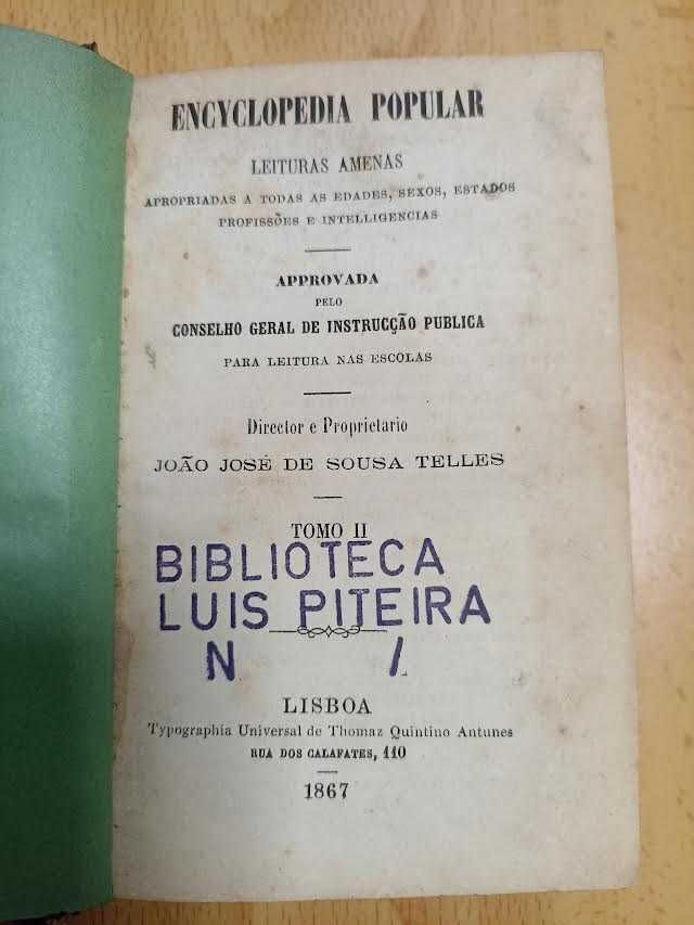 Livro antigo - 1867
