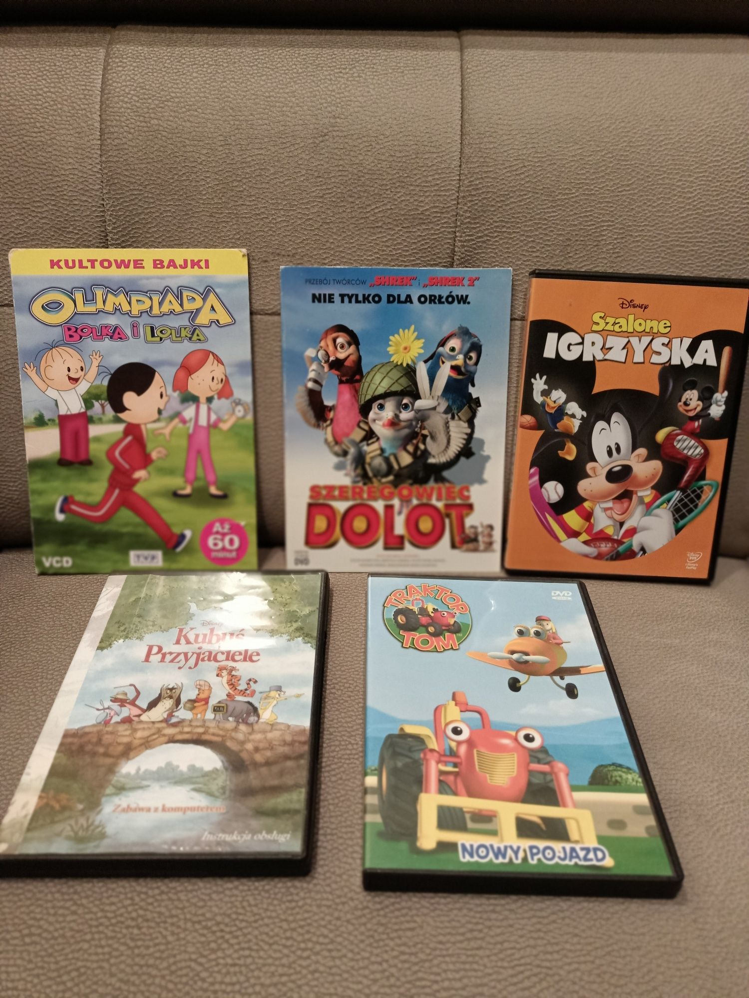 Bajki DVD zestaw 5sztuk