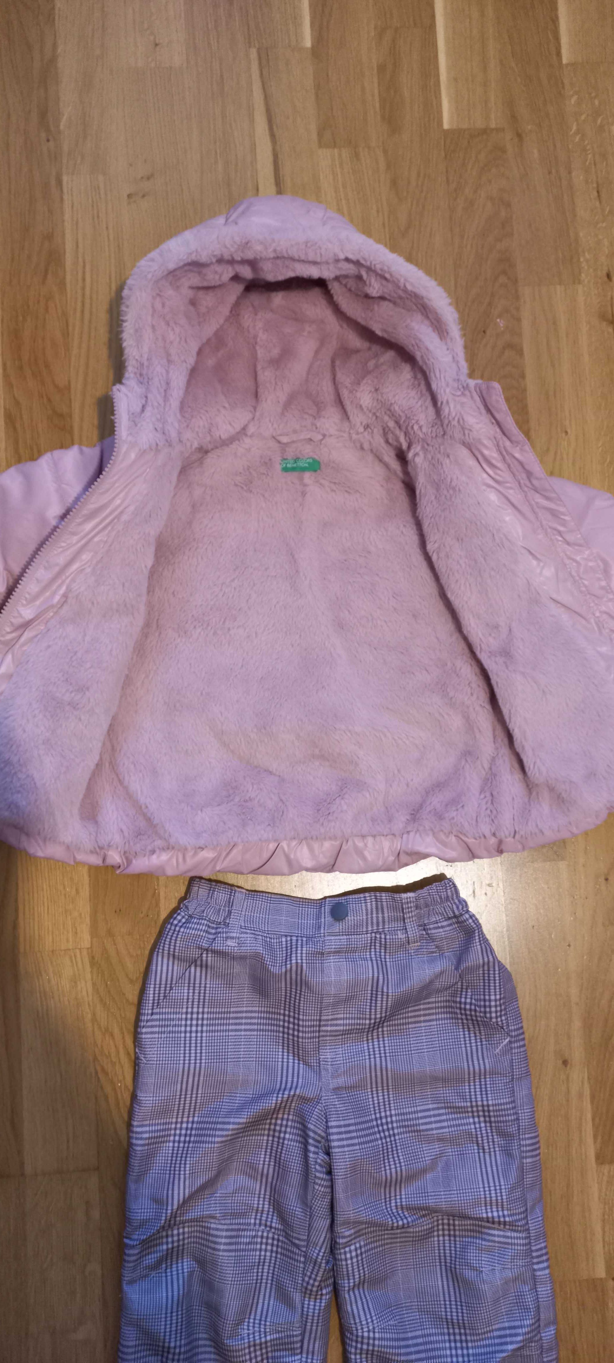 Kurtka Benetton i spodnie H&M zimowe w stanie idealnym 92-98r. 2-3let