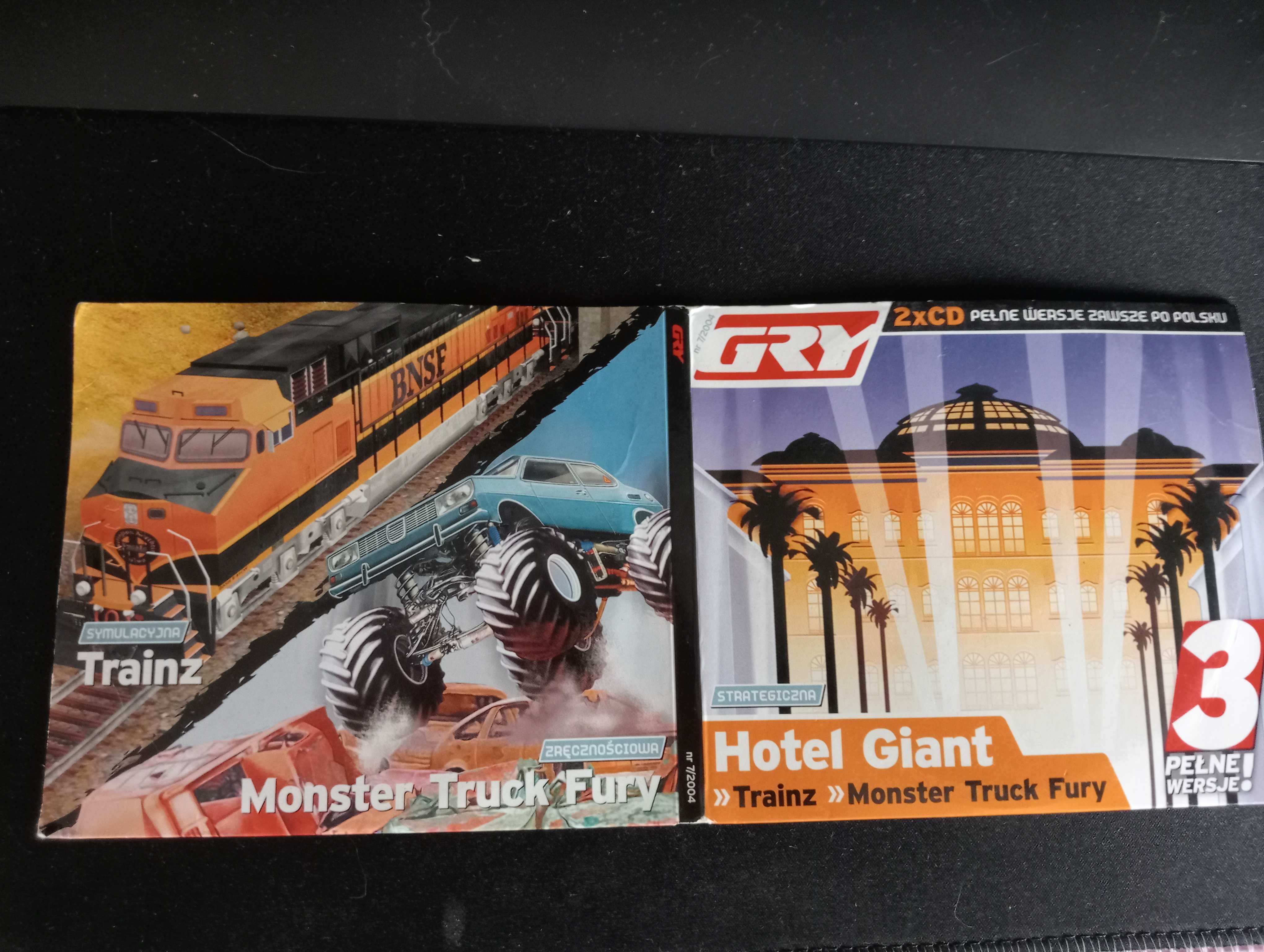 Hotel Giant + Trainz + Monster Truck Fury PC PL