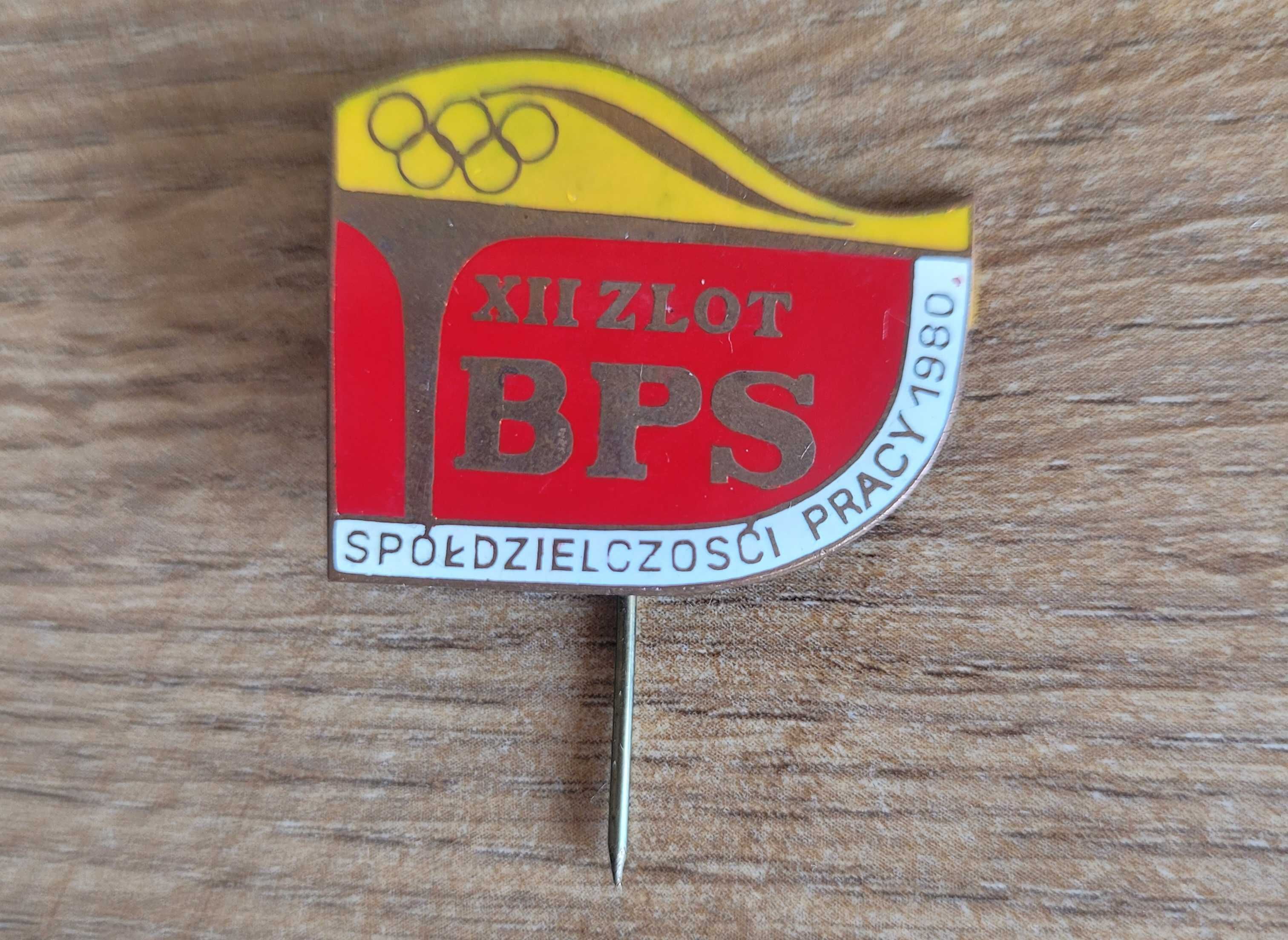 Odznaczenia przypinki stare XII zlot BPS 1980