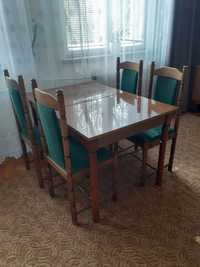 Stół rozkładany z krzesłami (6sztuk)