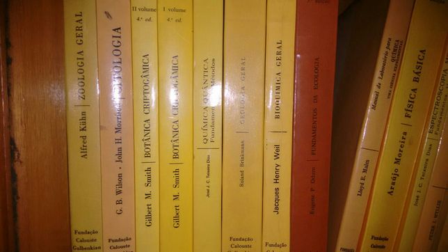 Livros Botanica, Quimica , Biologia, Fisica , Genetica Gulbenkian