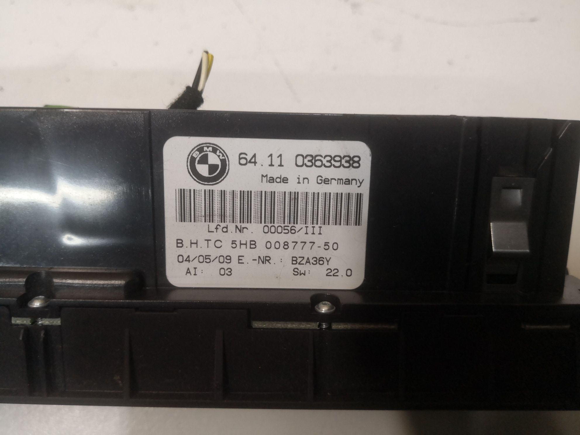 Panel klimatyzacji BMW X3 e83 lift