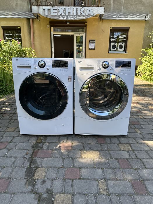 Комплект пральна + сушильна машина LG з Європи! LG F74A8QDS/RC8055APZ