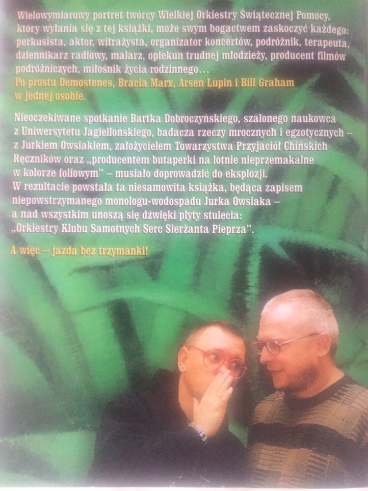 Książka „ Orkiestra Klubu Pomocnych Serc” B. Dobroczyński, J. Owsiak