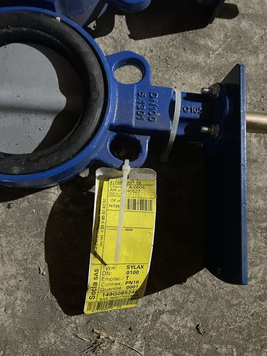 Przepustnica SOCLA URANIE Sylax pod naped DN100