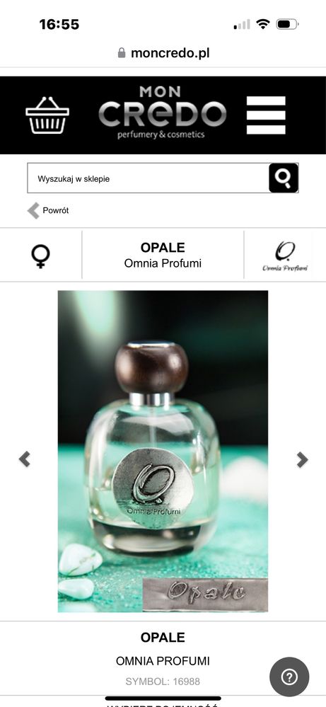 Opale omnia profumi perfum włoskie italy  męski 100 ml