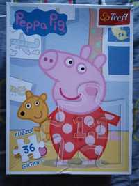 Puzzle  Świnka Peppa Gigant 36 jak nowe