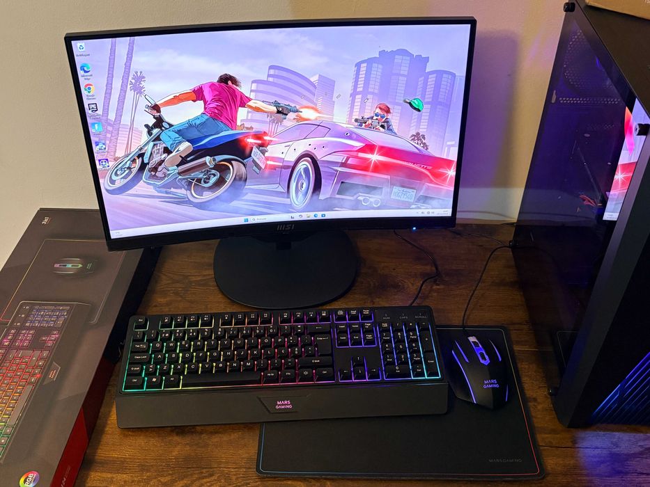 Pc/Gaming Core i5/Ram 32Gb/AMD RX580 8Gb/Monitor Msi 24" Curvo