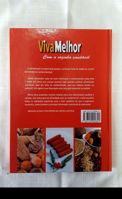 Livro " Viva Melhor Com a Cozinha Saudável "