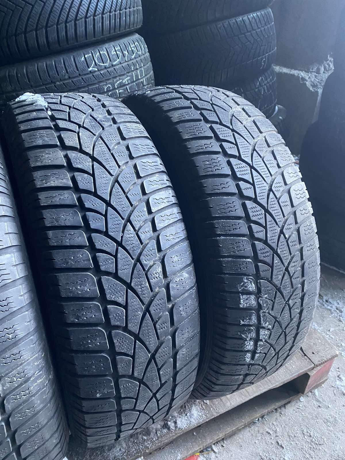 215.60.17c Dunlop 4шт зима БУ склад шины резина из Европы 60 R17с