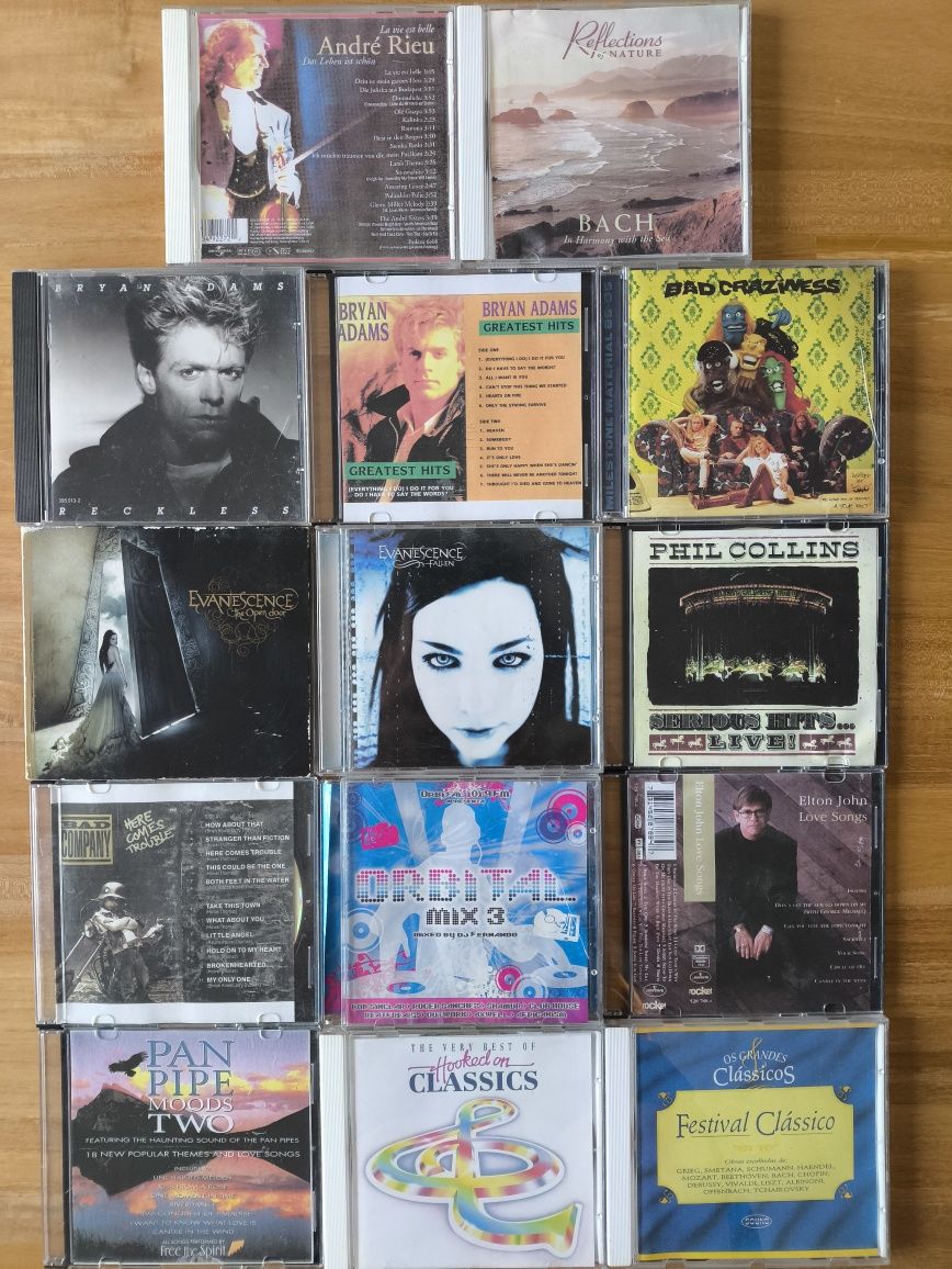 Lote de 29 CDs rock clássicos bem estimados