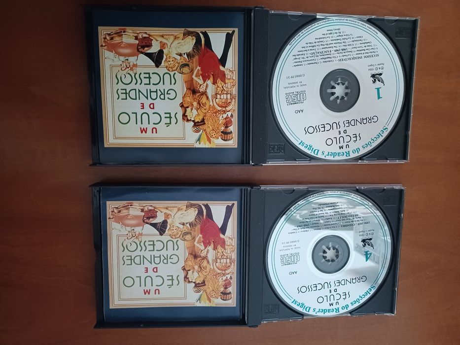 Coleção de 5 CD's "Um Século de Grandes Sucessos" das Selecções