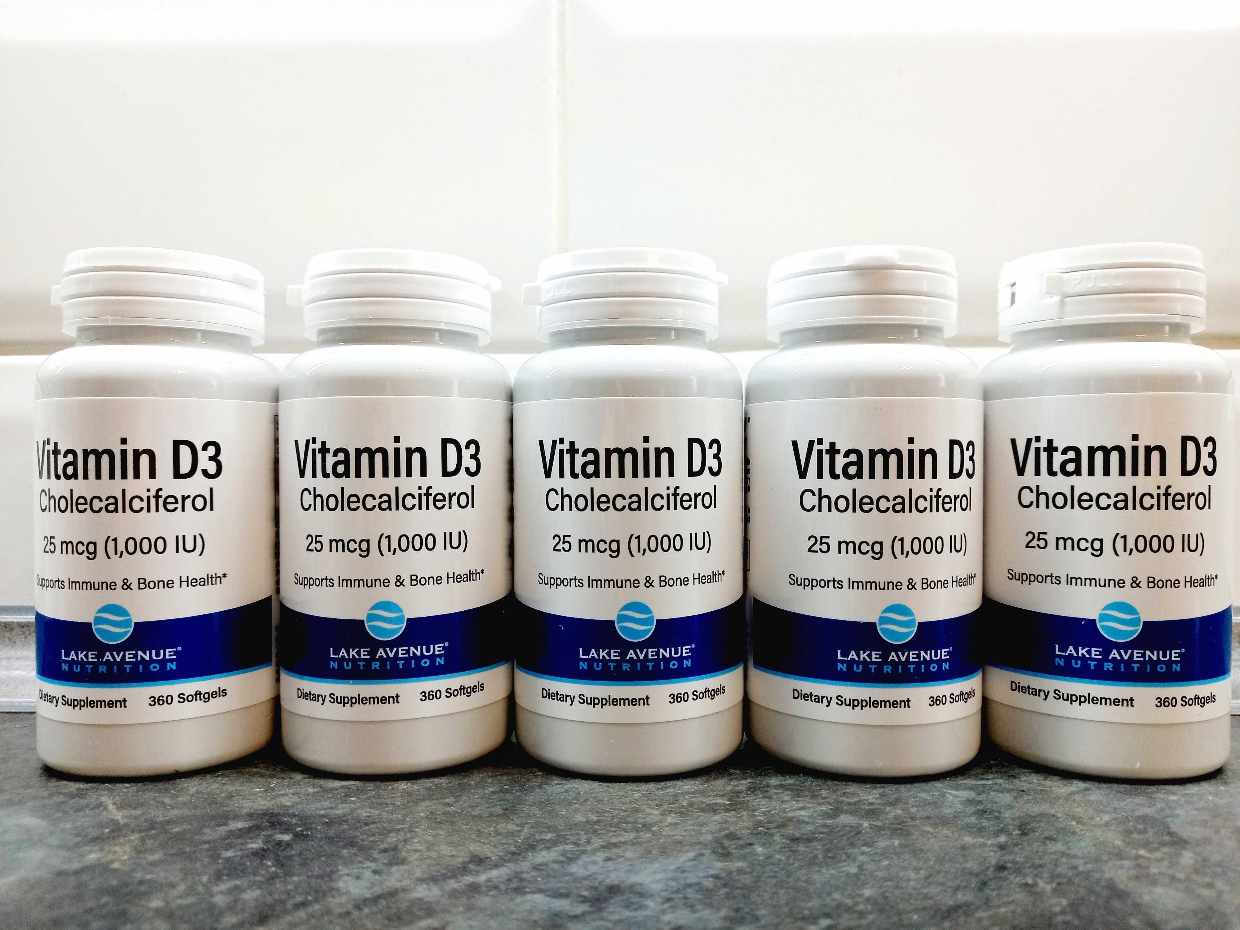 LAN, Vitamin D3 1000 МЕ (360 капс.), витамин D3, вітамін D3