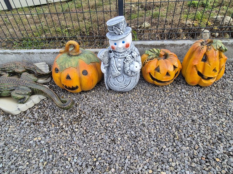 Dynie betonowe idealne na halloween