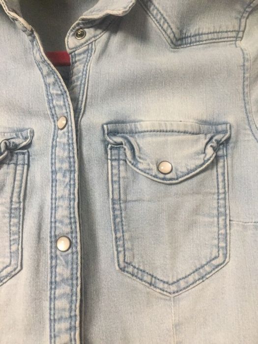 Koszula kurtka jeansowa jeans H&M napy elastyczna 36 6