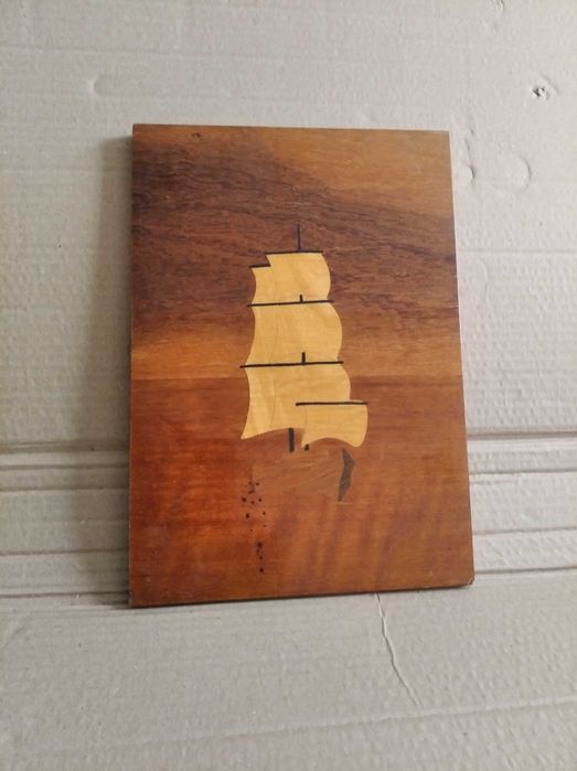 Настенная сувенирная картина на дереве в лаке 29,5х20,5 СССР