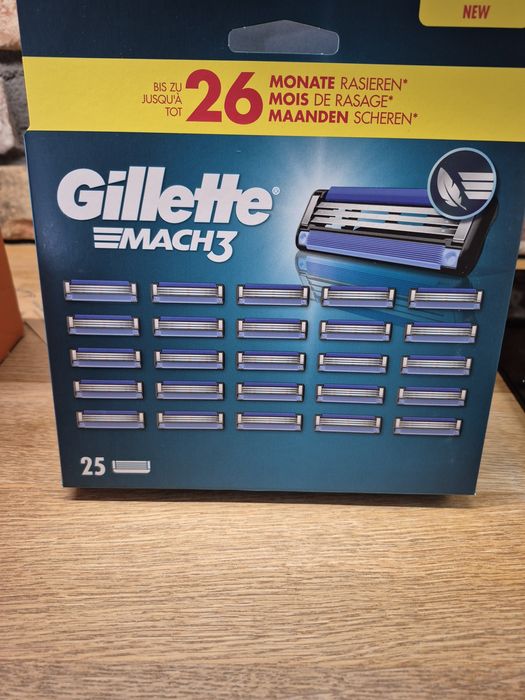 Gillette Mach3 paletka 25 wkladow.