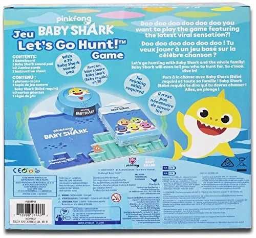 Gra planszowa karciana z muzyką Baby Shark 3+ język angielski