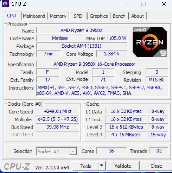 Amd Ryzen 9 3950X