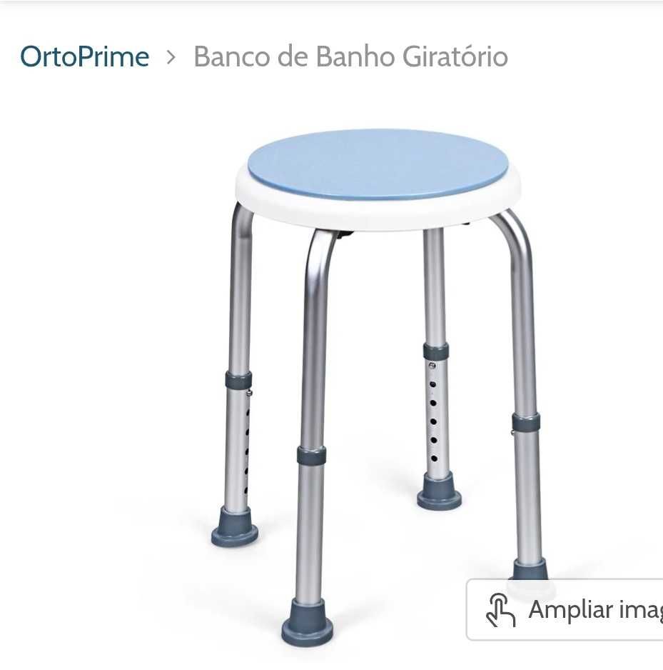 Banco de banho giratório