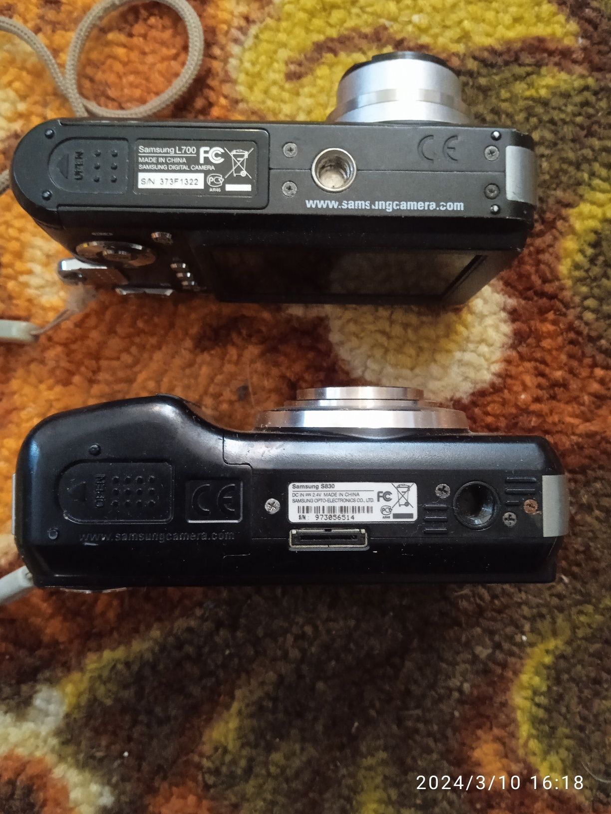 Продаються цифрові фотоапарати SAMSUNG S-830 і SAMSUNG L700