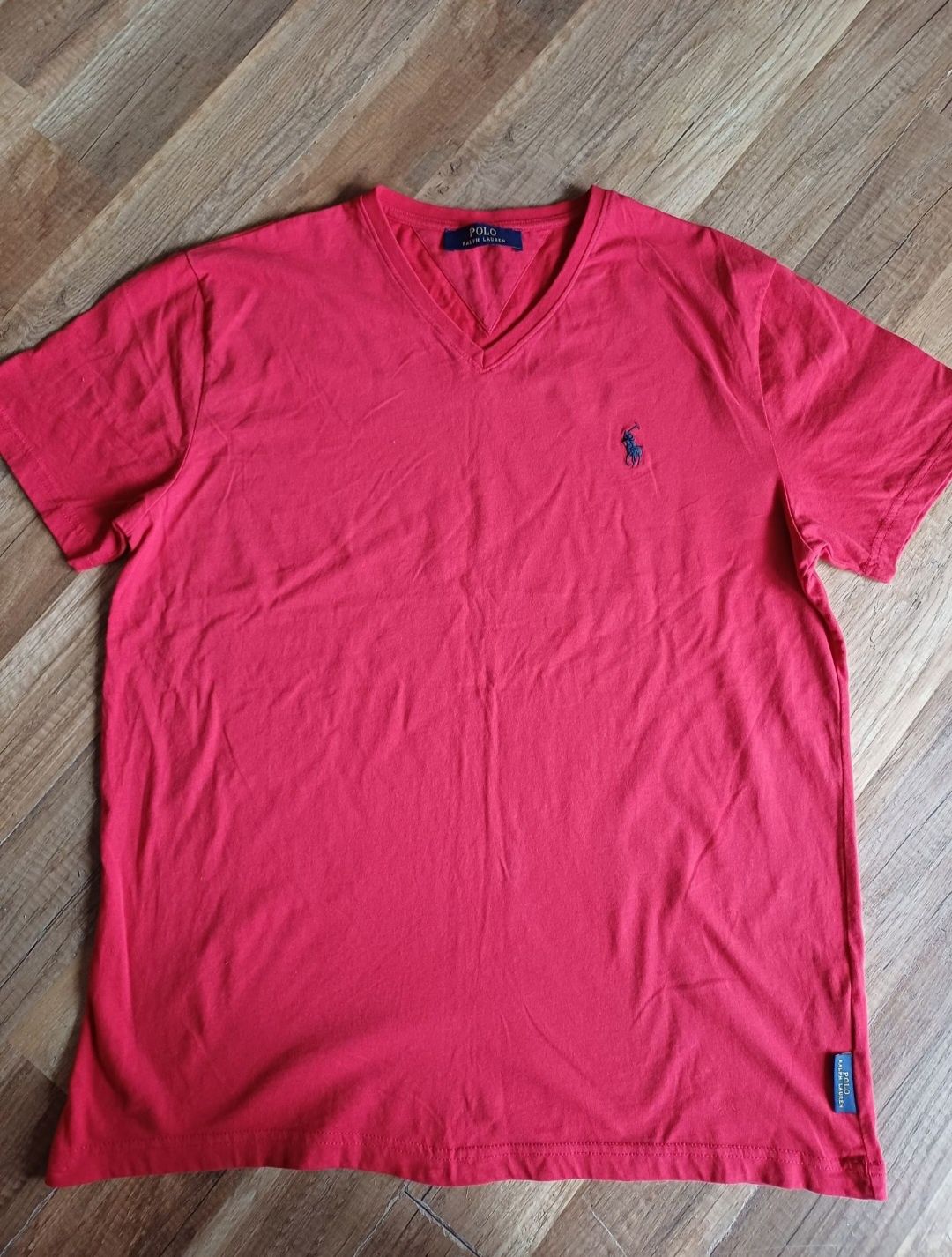 Ralph lauren polo koszulka XXL czerwona t shirt męski bawełna