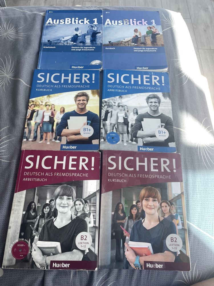 Deutsch. Немецкий книги учебники Sicher B2. B1+. Ausblick 1 B1+