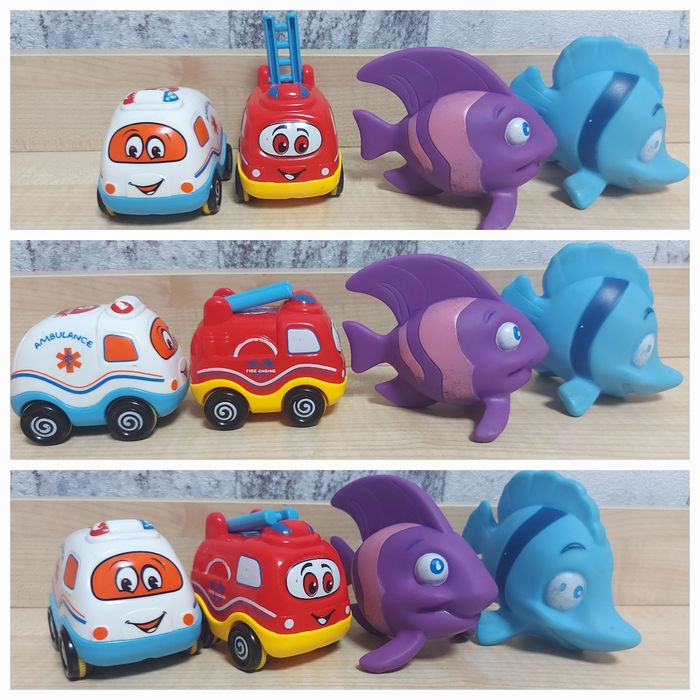 Набор игрушек машинки и пещалки