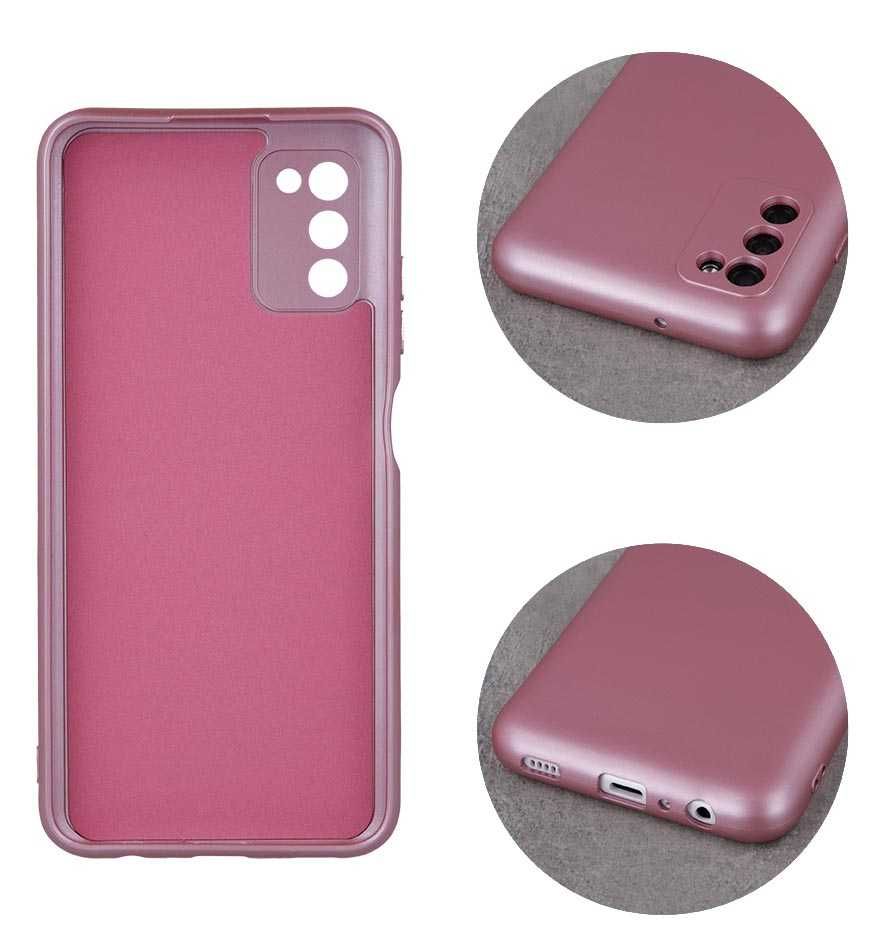 Etui, Plecki Metallic do Samsung Galaxy A22 5G różowe