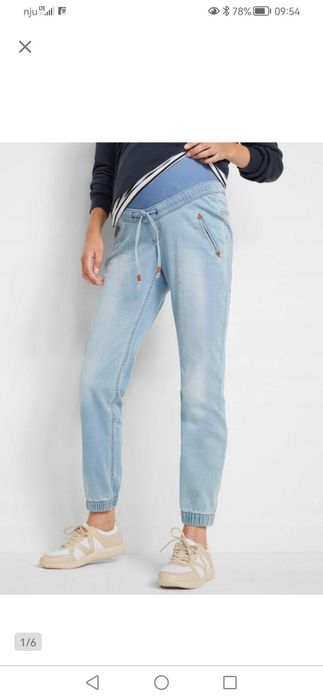 Jegginsy ciążowe spodnie legginsy jeansy