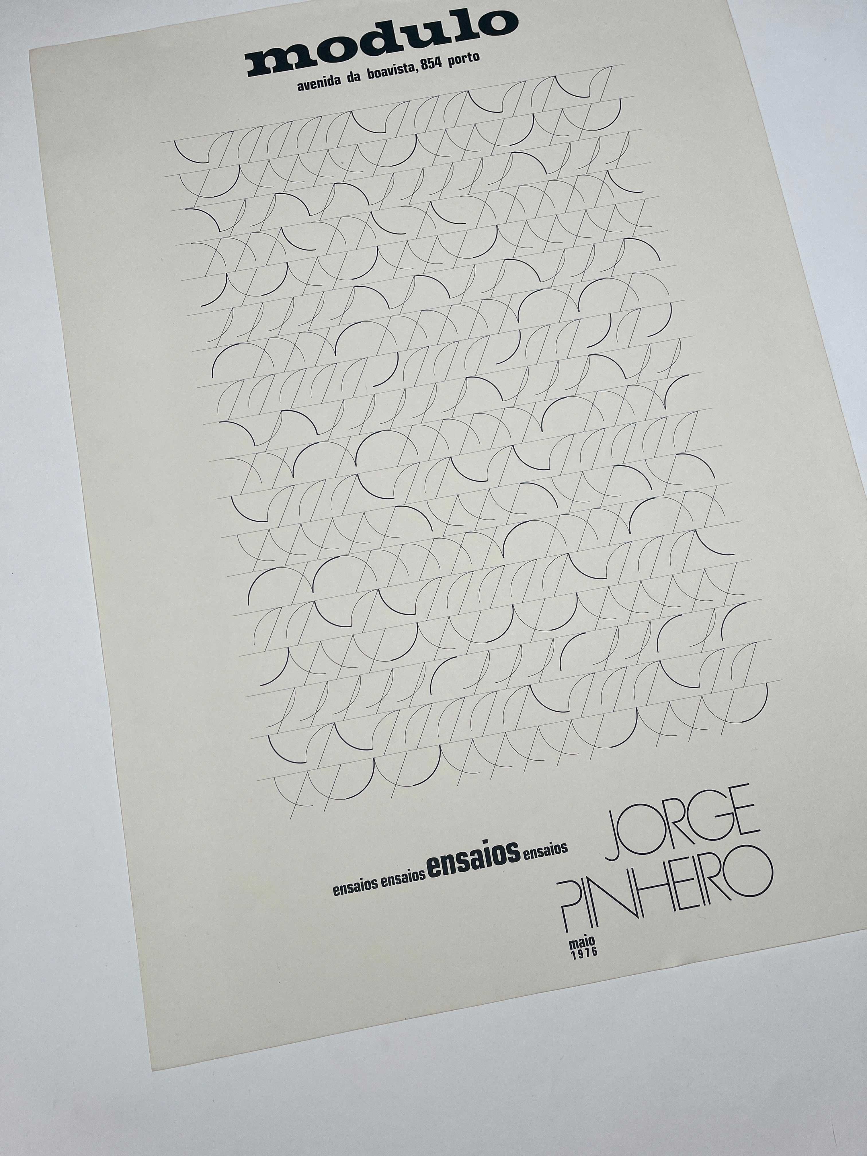 Cartaz da exposição Jorge Pinheiro Galeria Modulo 1976