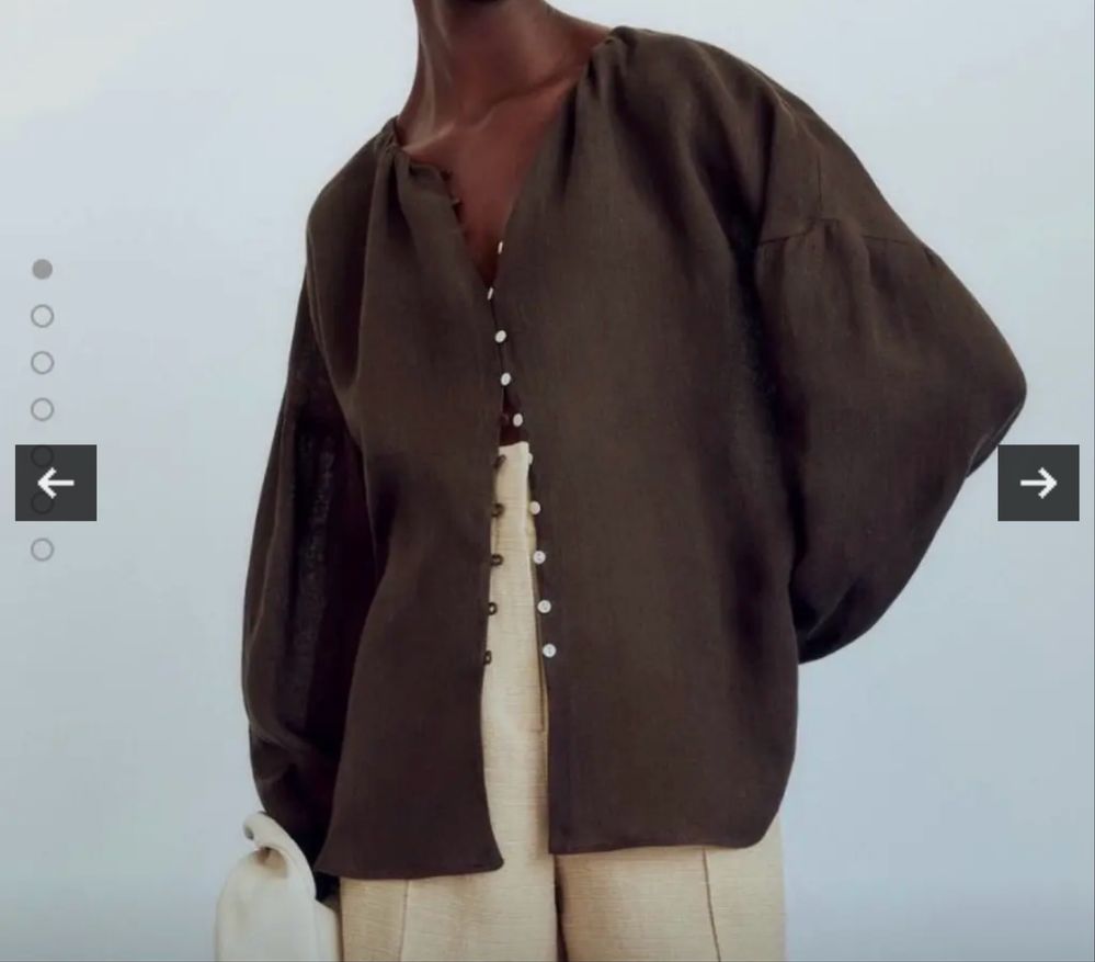 Льонова сорочка massimo dutti