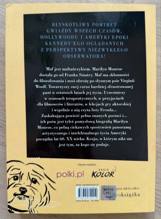 Książka „Rozważania psa Mafa i jego przyjaciółki Marilyn Monroe”